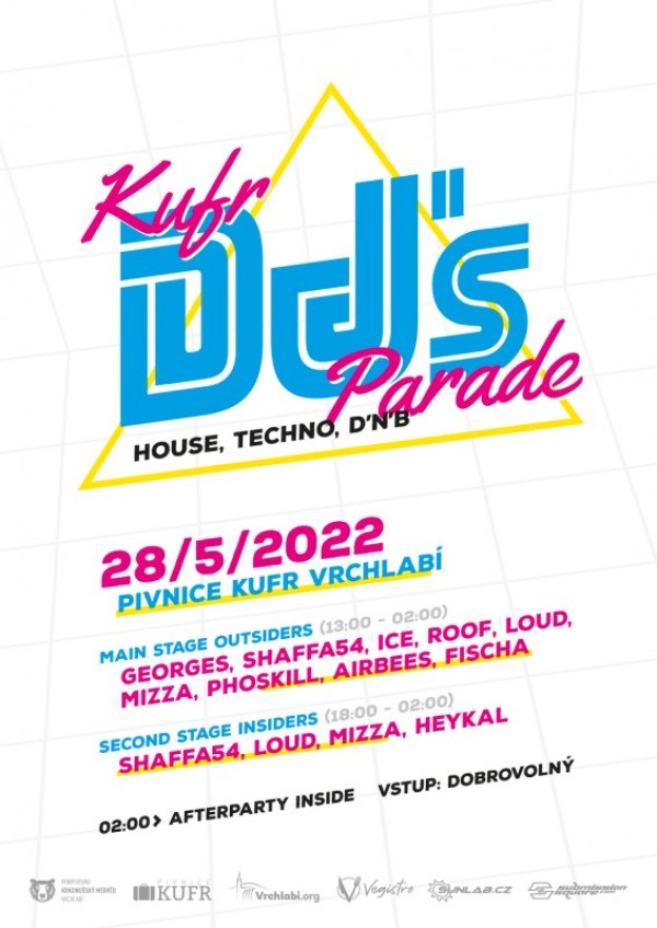 Kufr DJs Parade 28. května 2022 ve Vrchlabí!