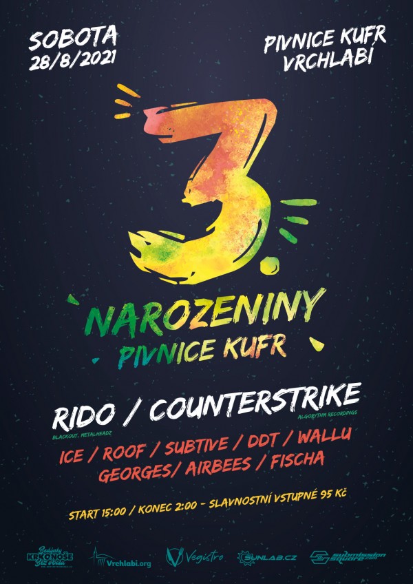 3. NAROZENINY pivnice Kufr - DJ RIDO a COUNTERSTRIKE